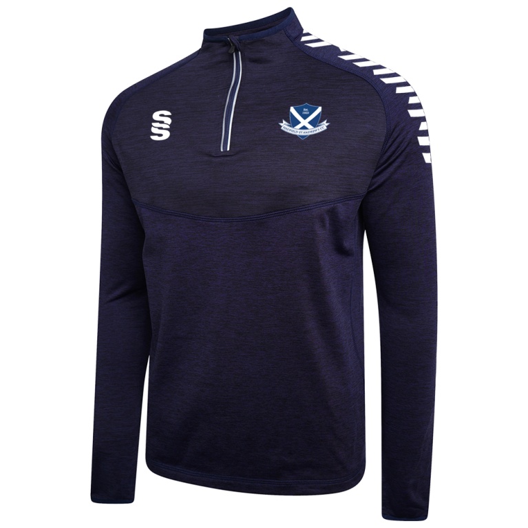 HADFIELD CC 1/4 Zip Dual Performance Top : Navy