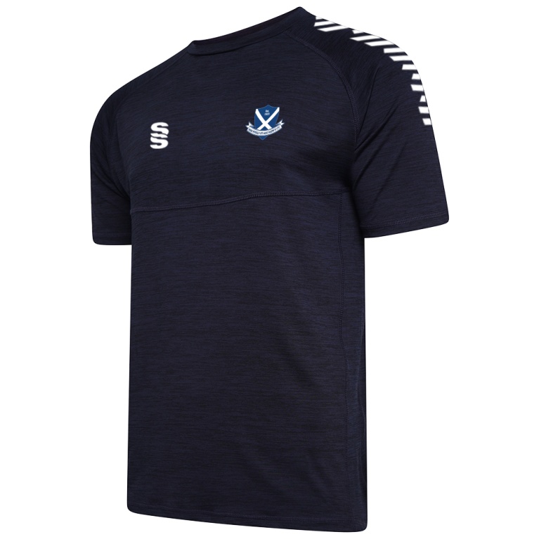 HADFIELD CC Dual Gym T-shirt : Navy Melange